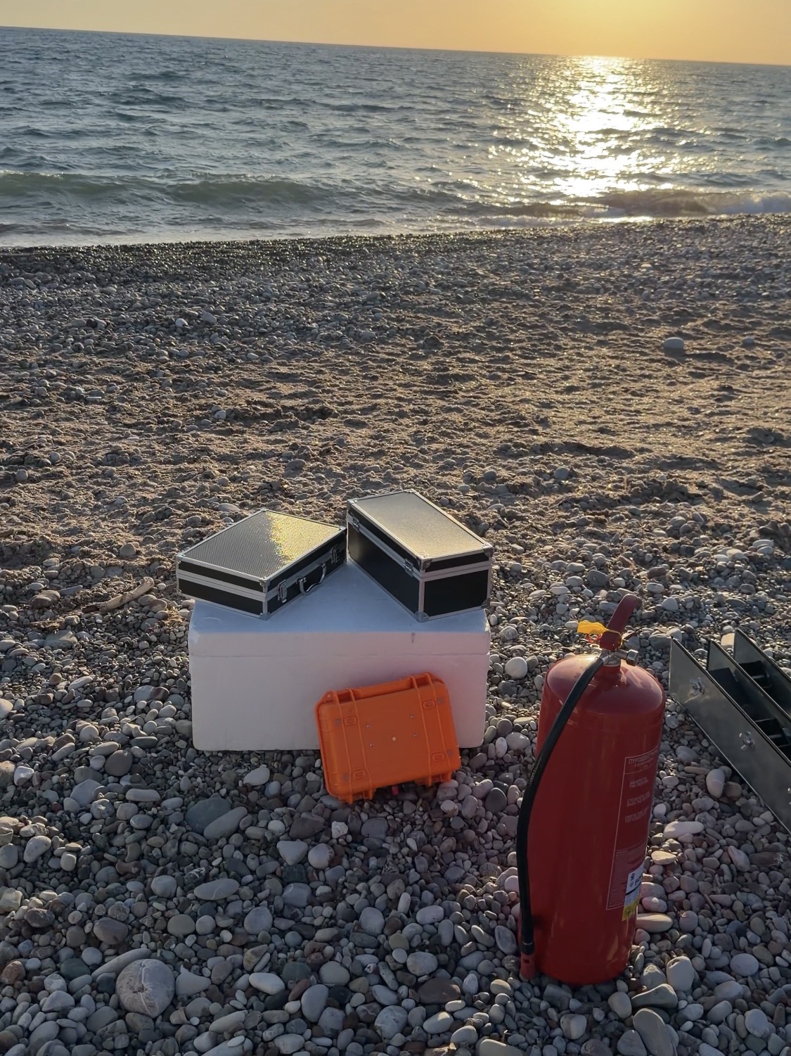 Professional pyrotechnicians installing event effects equipment in Cyprus